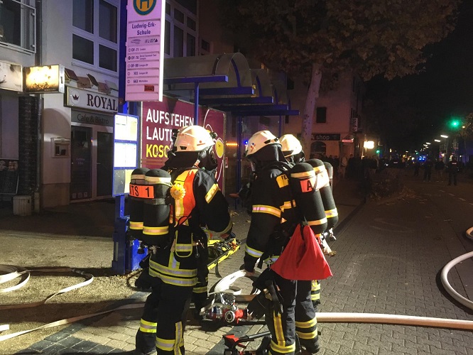 Kellerbrand - Sturz - ANTS-Einsatz - ein verletzter FA, Foto: Feuerwehr Langen